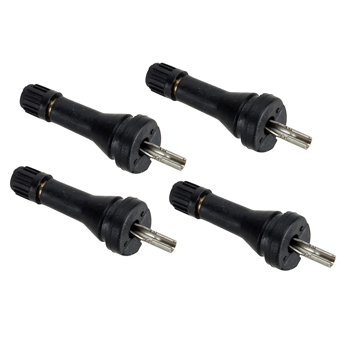 8Pcs Black Rubber TPMS Tire Pressure Monitoring Sensor Valve Stems Fit for Fiat Chrysler Peugeot Nissan Mitsubishi Renault Jeep