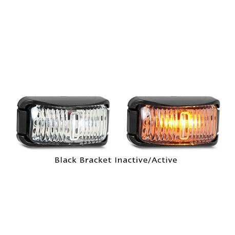 LED Autolamps 42AMB 12-24 Volt Side Direction Indicator Black Bracket Marker x10