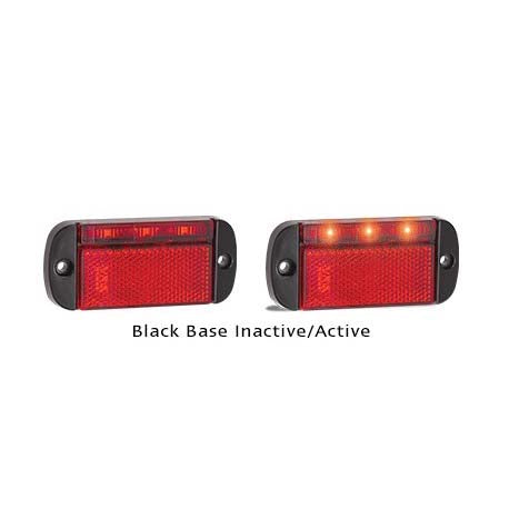 LED Autolamps 44RMEB 12-24 Volt Rear End Outline Black Base Marker Lamp
