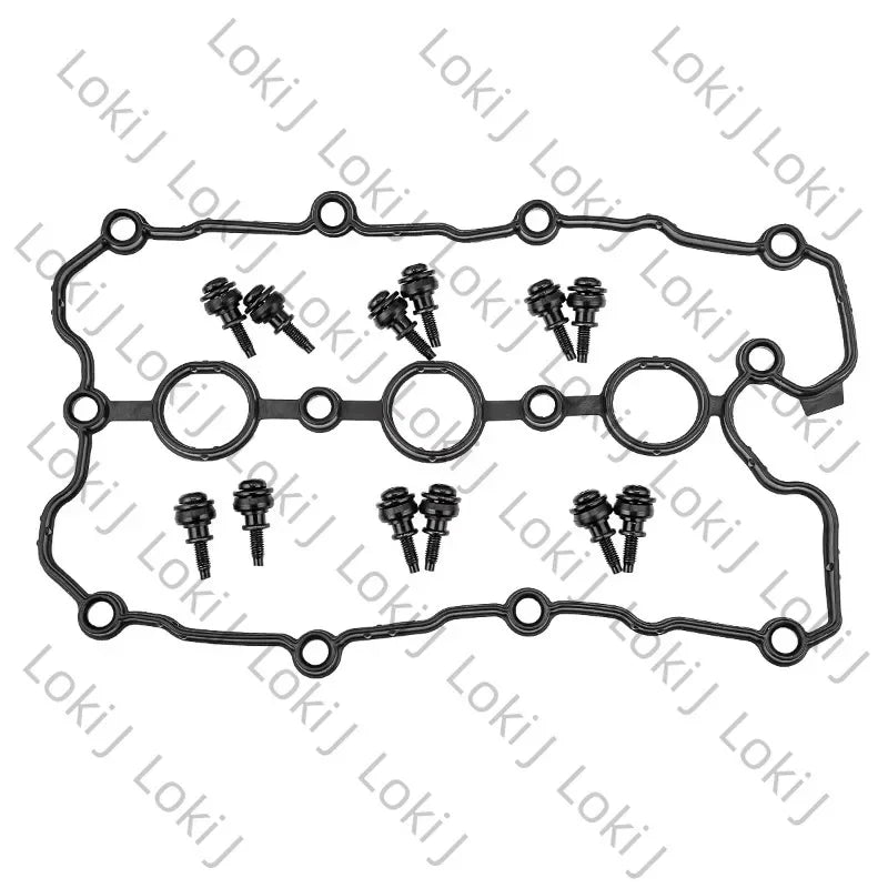 Right Engine Valve Cover with Gasket＆bolts 06E103472J,06E103472L,06E103472G For AUDI A4 B7 3.2FSI,A6 C6,A8L D3 2.4/3.2 FSI