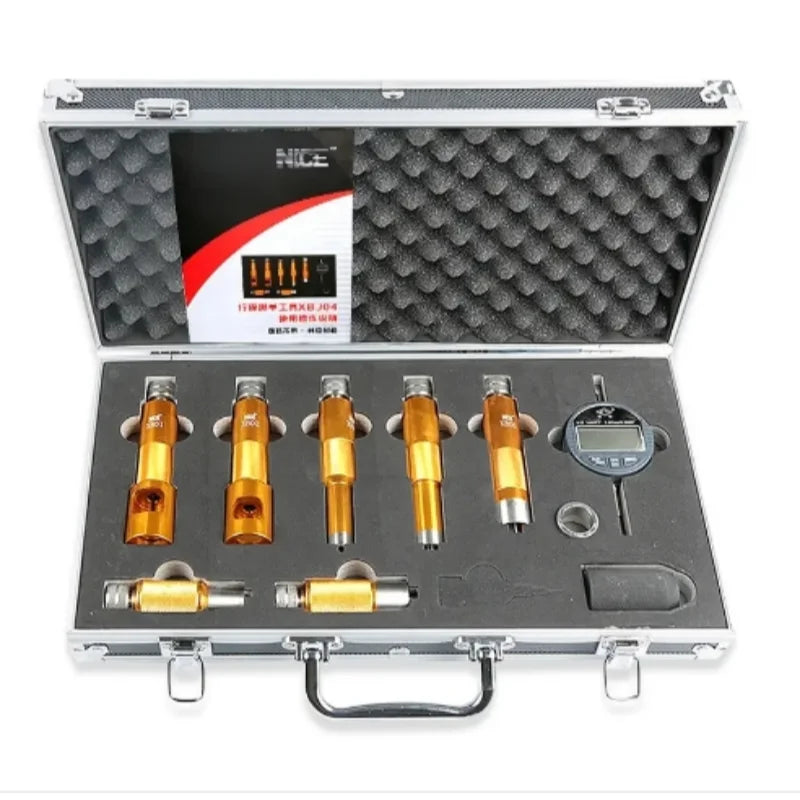 XBJ04 for BOSCH DENSO Diesel Common Rail Injector Nozzle Armature Lift Residual Air Gap Stroke Travel Measuring Test Tool Kits