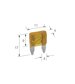52705 Narva Mini Blade Fuse - Pack of 50