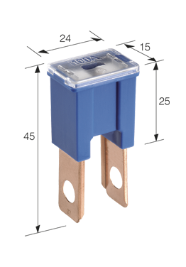 53160BL Narva Male Fuse Link