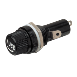54390BL Narva Panel Mount Glass Fuse Holder with Solder Type Terminals and 10 Am