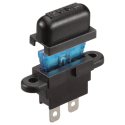 12 x 54394BL Narva Panel Mount Standard ATS Blade Fuse Holder with Push on Termi