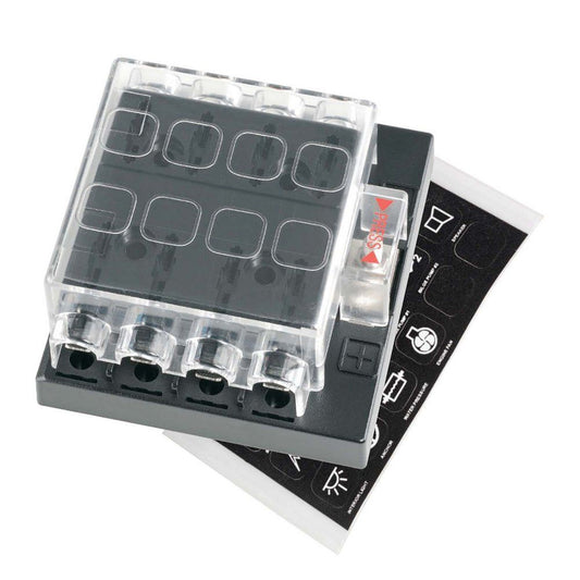 Narva 8 Way Standard ATS Blade Fuse Or Plug In Type Circuit Breaker 54433