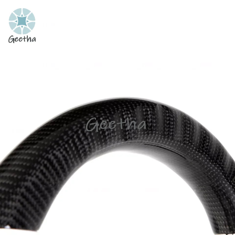 For Fancy Design LED Shift Light Racing Real Carbon Fiber Steering Wheel for Ford Mustang GT 2020 2018 2019 Car Steering Wheel