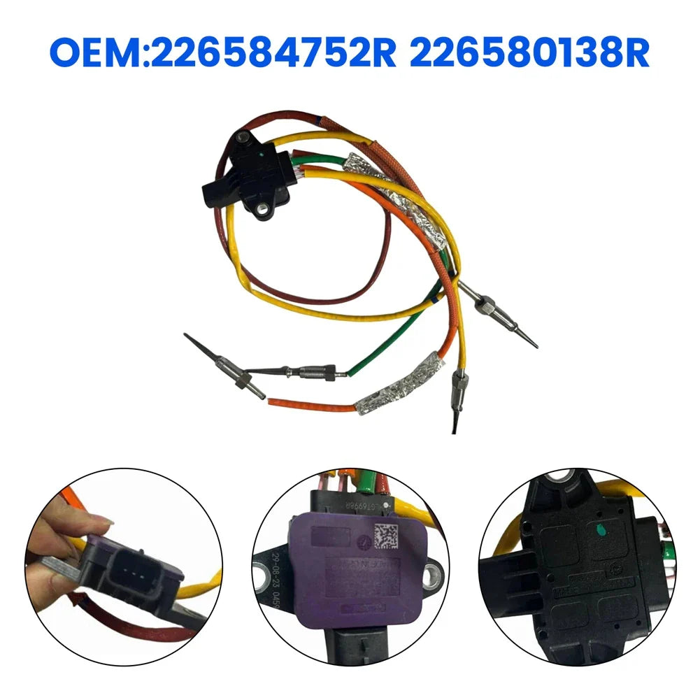 Exhaust Temperature Sensor 226584752R 226580138R For Renault M9R Kangoo II Dokker Logan Sandero II Duster II