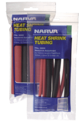 56602 Narva Heatshrink Tubing Assortment 150mm Lengths from 9.5mm - 19mm dia.