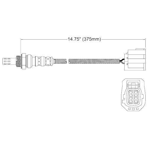 Oxygen Exhaust O2 / 02 Sensor for Mazda 3 MPS L3 2.3L Turbo Rear  2006 on BK