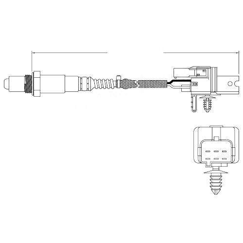 Pre-Cat Oxygen O2 Sensor for Porsche 911 996 Turbo GT2 GT3 2000-2005 3.6L H6