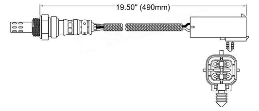 Front oxygen o2 sensor for Dodge Viper 1992 - 1997 8.0 Pre-cat