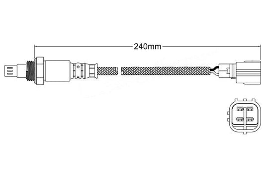 Pre-cat oxygen o2 sensor for Lexus Es300 2001 - 2006 3.0 Rear Bank