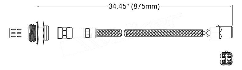 Oxygen sensor pre-cat for Subaru Legacy Bg Bd Ej2d5 2.5l O2 02