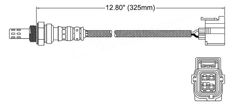 O2 oxygen sensor for Jeep Cherokee 2.4 3.7 2002-2003 Pre-cat Oem Quality