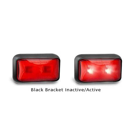 LED Autolamps 58RMB 12-24 Volt Rear End Black Bracket Marker Lamp