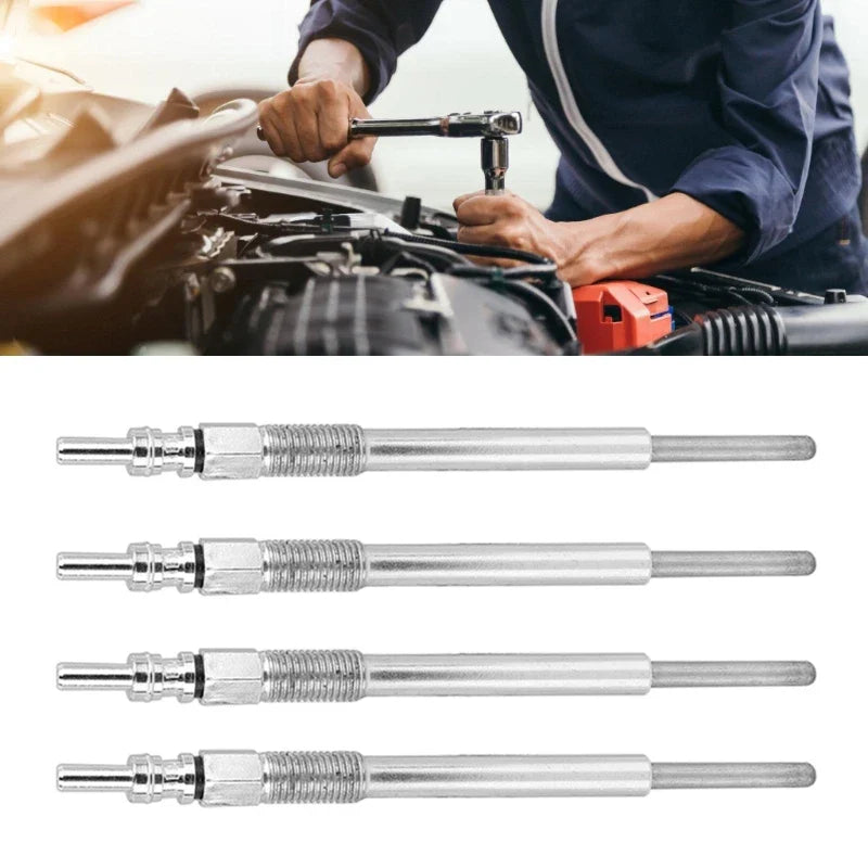 4pcs Iron Heating Glow Plugs 0100276008 for Stable & Even Heat Distribution