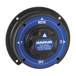 61090 Narva Battery Master Switch - Rotary Style with 4 Positions