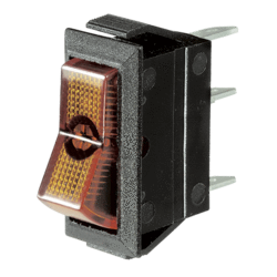 62015BL Narva Illuminated Off / On Standard Rocker Switch - Amber
