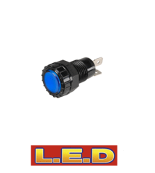 62063BL Narva 12 Volt Pilot Lamp with Blue L.E.D