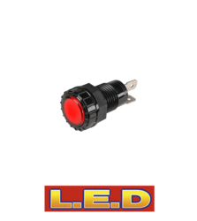 62065BL Narva 12 Volt Pilot Lamp with Red L.E.D