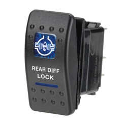 63138BL Narva 12 Volt Illuminated Off / On Sealed Rocker Switch with Rear Diff L