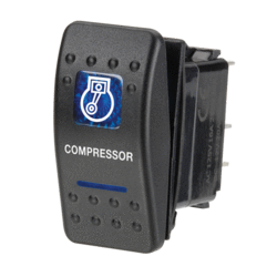 63140BL Narva 12 Volt Illuminated Off / On Sealed Rocker Switch with Compressor