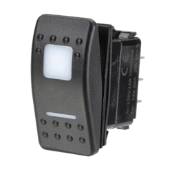 63166BL Narva 12 / 24V On / On L.E.D Illuminated Sealed Rocker Switch - Red