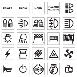 63176BL Narva 4WD Sticker Set
