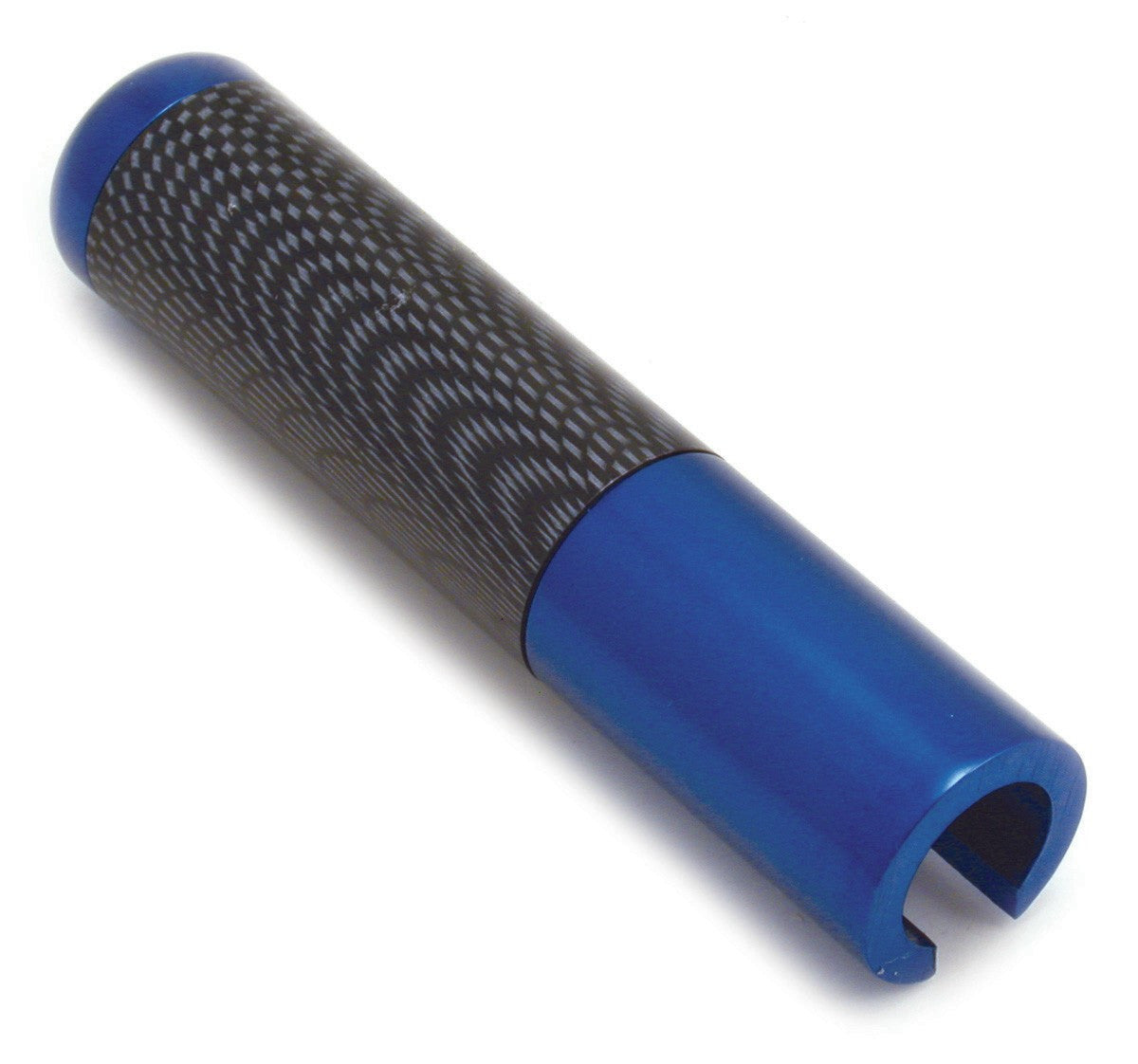 SPECTRE 6376 BLUE ANODIZED ALUMINUM/CARBON FIBER LOOK EMERGENCY BRAKE HANDLE