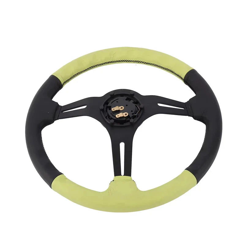 Green and stylish universal steering wheel for automobiles 350mm steering wheel