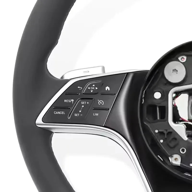 Car Steering Wheel Black Leather For Mercedes Benz W221 W222 W223 W204 W205 W167 W177 S65 GLA GLK GLC GLS GLS SKL MLS Auto Parts