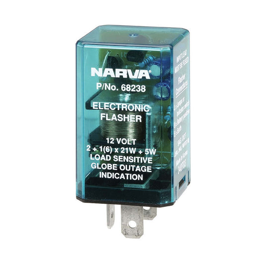 Narva 12 Volt 3 Pin Electronic Flasher Suit for indicator and hazard 68238