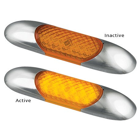 LED Autolamps 68O 12 Volt Amber Coloured Courtesy Lamp