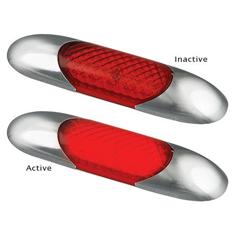 LED Autolamps 68R 12 Volt Red Coloured Courtesy Lamp