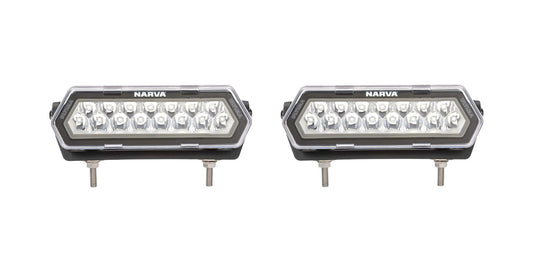 Narva 8 Inch Ultima Light Bars Long & Wide Hybrid Beam (PAIR) 71710BK