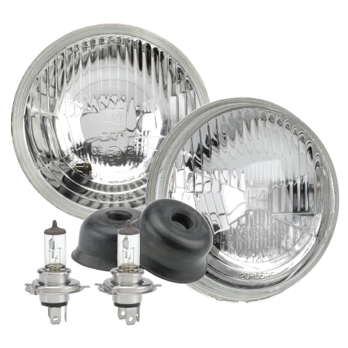 2 x 72048 Narva H4 5 3/4'' (146mm) 12V 60/55W Globes High/Low Beam Halogen Headl