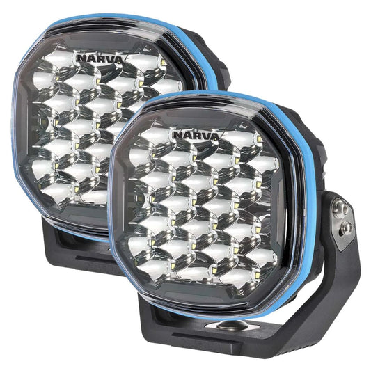 Narva EX2 7" LED Driving Light Kit (Pair) | 12/24V | Hybrid Beam | 7 Yr Warranty | 72172