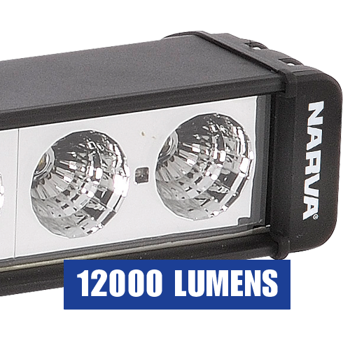 72764 Narva 9-32 Volt High Powered L.E.D Work Lamp Flood Beam Bar - 12000 Lumens
