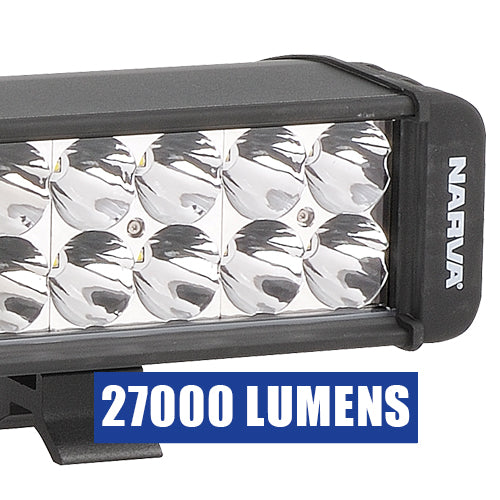 72773 Narva 9-32 Volt Double Row L.E.D Driving Lamp Bar Spot Beam 27000 Lumens