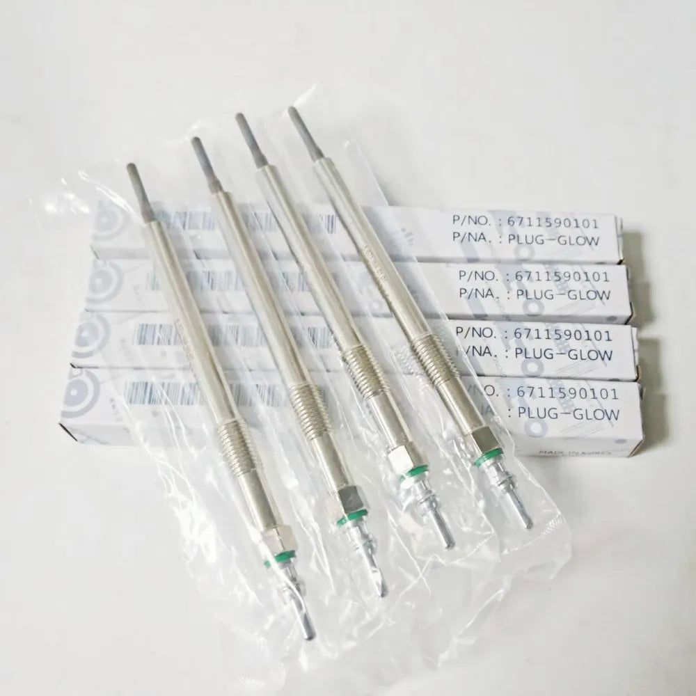 4PCS GENUINE FOR SSANGYONG ACTYON SPORTS ACTYON KORANDO C RODIUSCOD 2.0 L TD GLOW PLUG SET 6711590101