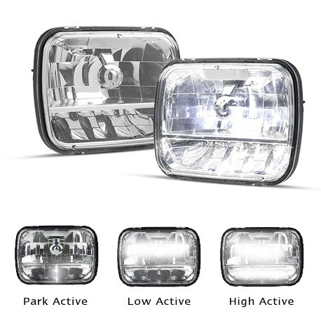 LED Autolamps HL165 7x5" Head High / Low Beam / Park Lamp PAIR
