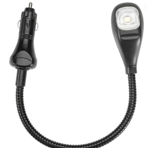 87685BL Narva 9-33 Volt L.E.D Reading Lamp with 250mm Flexible Arm and Accessory