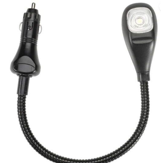 87685BL Narva 9-33 Volt L.E.D Reading Lamp with 250mm Flexible Arm and Accessory