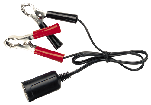 81034BL Narva Battery Clips with Extended Lead and Accessory Socket
