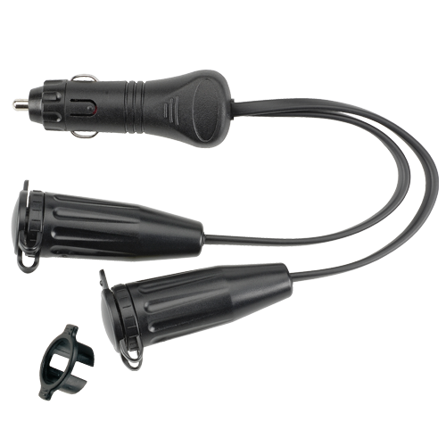 81035BL Narva Heavy-Duty Adaptor (Cigarette Lighter Plug to Twin Merit Sockets)