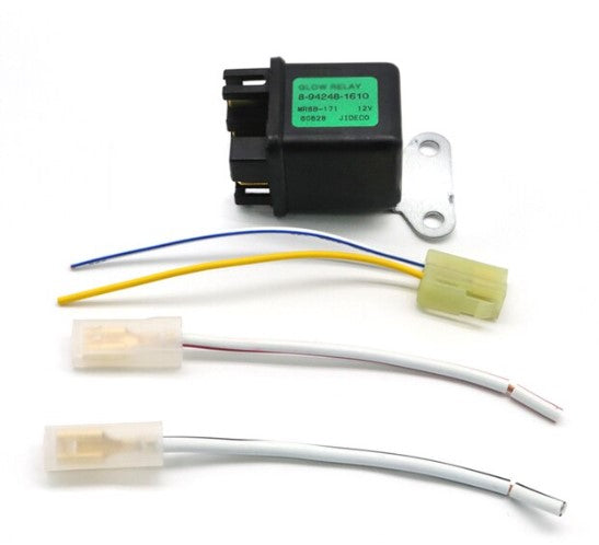 12V ZX40U EG30 Safe Glow Plug Relay & Loom 8942481610 For Isuzu Hitachi Excavato