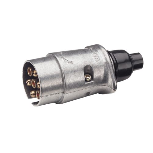 82162BL Narva 5 Pin Large Round Metal Trailer Plug
