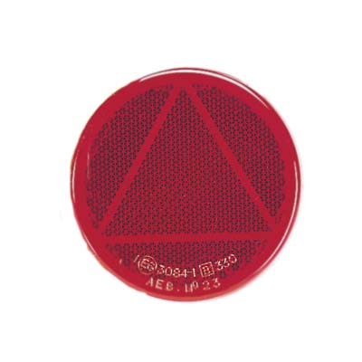 84007/50 Narva Red Retro Reflector 65mm Diameter with Self Adhesive