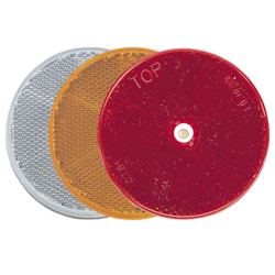 84020BL Narva Clear Retro Reflector 80mm Diameter with Central Fixing Hole